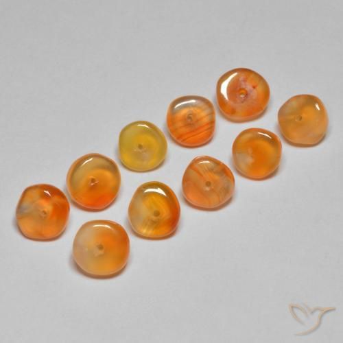 Achetez naturel 5,07ct orange cornaline gems, forme fantaisie, en provenance inde chez gemselect. en stock, livraison internationale!