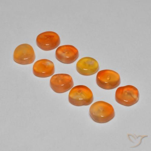 Achetez naturel 5,07ct orange cornaline gems, forme fantaisie, en provenance inde chez gemselect. en stock, livraison internationale!