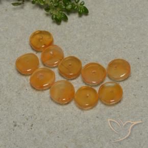 Shop natural 5.06ct Abricot orange Cornaline gems, Fantaisie, from Inde at GemSelect. In stock, global shipping!
