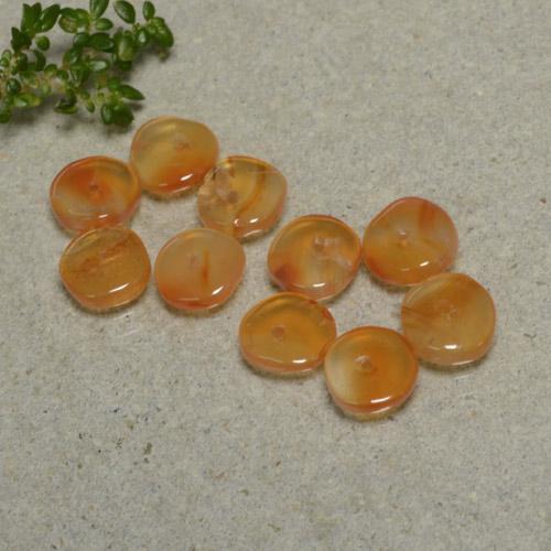 Achetez naturel 6,08ct orange cornaline gems, forme fantaisie, en provenance inde chez gemselect. en stock, livraison internationale!