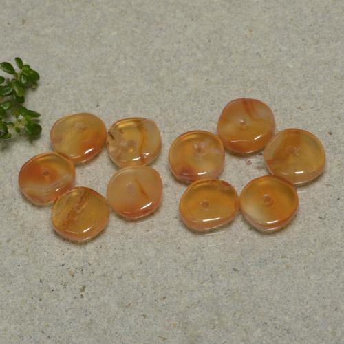 Achetez naturel 6,08ct orange cornaline gems, forme fantaisie, en provenance inde chez gemselect. en stock, livraison internationale!