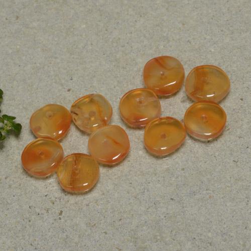 Achetez naturel 6,08ct orange cornaline gems, forme fantaisie, en provenance inde chez gemselect. en stock, livraison internationale!