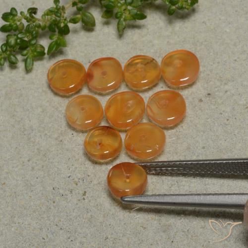 Achetez naturel 5.70ct Orange moyen Cornaline gems, Forme fantaisie, En provenance Inde chez GemSelect. En stock, livraison internationale!