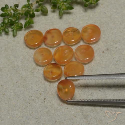 Achetez naturel 5.70ct Orange moyen Cornaline gems, Forme fantaisie, En provenance Inde chez GemSelect. En stock, livraison internationale!