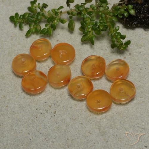 Shop natural 6.42ct Orange moyen Cornaline gems, Fantaisie, from Inde at GemSelect. In stock, global shipping!