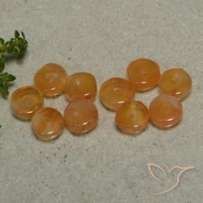 Shop natural 7.95ct Orange foncé Cornaline gems, Fantaisie, from Inde at GemSelect. In stock, global shipping!