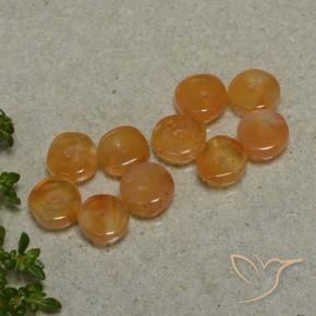Shop natural 7.95ct Orange foncé Cornaline gems, Fantaisie, from Inde at GemSelect. In stock, global shipping!