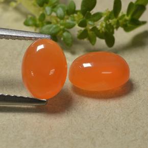 Achetez naturel 2.93ct Orange Cornaline gems, Coupe ovale, En provenance Inde chez GemSelect. En stock, livraison internationale!