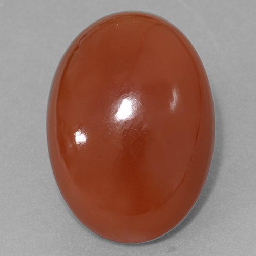 Cornaline Rouge feu naturelle Coupe ovale, 27.77 ct, Translucide
