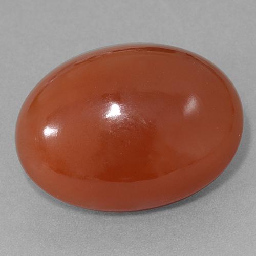 Cornaline Rouge feu naturelle Coupe ovale, 27.77 ct, Translucide