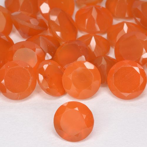Cornaline Orange vif naturelle Tour, 0.46 ct, Translucide