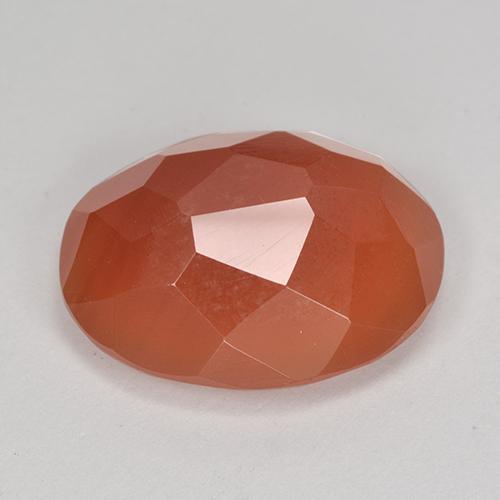 Cornaline Orange moyen naturelle Coupe ovale, 8.65 ct, Translucide