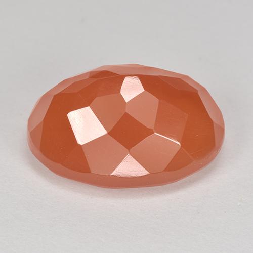 Cornaline Orange rougeâtre naturelle Coupe ovale, 9.50 ct, Translucide