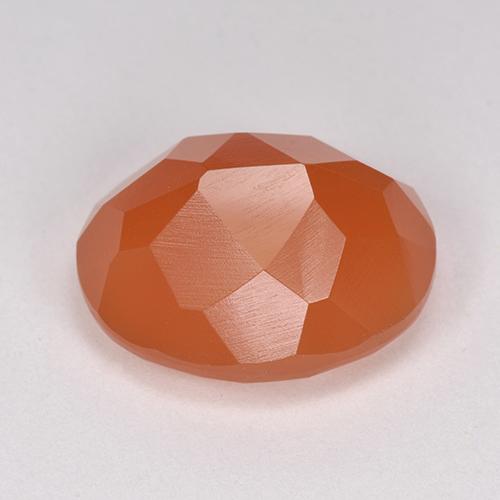 Cornaline Orange feu naturelle Coupe ovale, 9.16 ct, Translucide