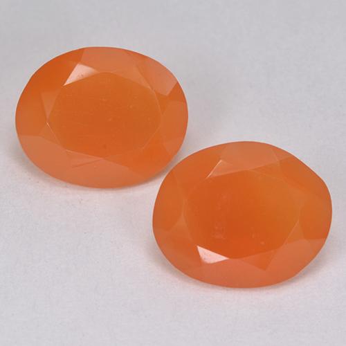 Achetez naturel 6.02ct Orange intense Cornaline gems, Coupe ovale, En provenance Inde chez GemSelect. En stock, livraison internationale!