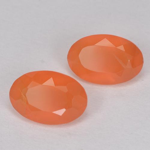 Achetez naturel 0.77ct Orange feu Cornaline gems, Coupe ovale, En provenance Inde chez GemSelect. En stock, livraison internationale!