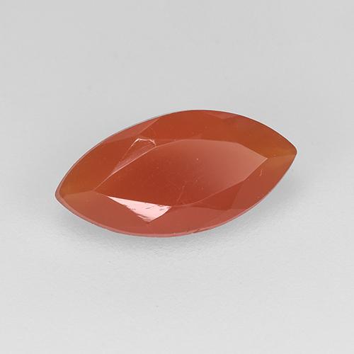 Cornaline Rouge léger naturelle Marquise, 0.88 ct, Translucide