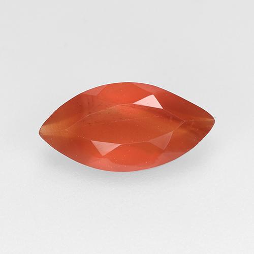Cornaline Rouge orange léger naturelle Marquise, 0.92 ct, Translucide