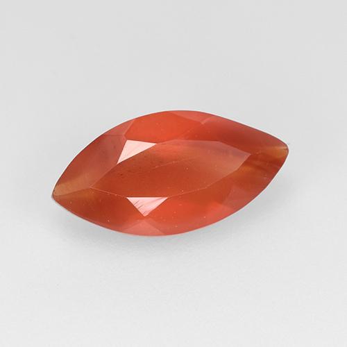 Cornaline Rouge orange léger naturelle Marquise, 0.92 ct, Translucide