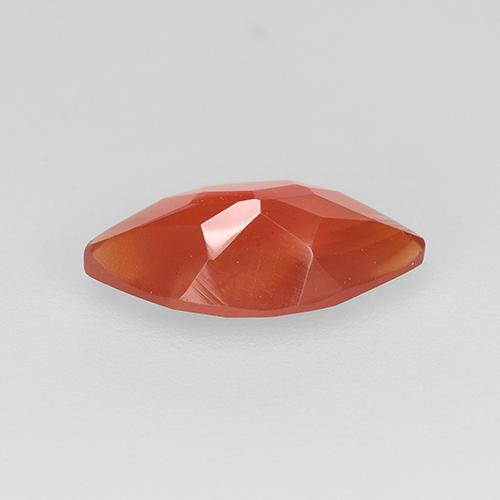 Cornaline Rouge orange léger naturelle Marquise, 0.92 ct, Translucide