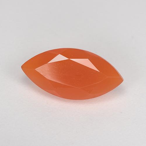 Cornaline Orange moyen naturelle Marquise, 1.05 ct, Translucide