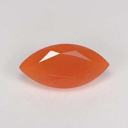 Cornaline Orange moyen naturelle Marquise, 1.05 ct, Translucide