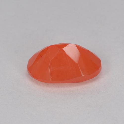 Cornaline Orange feu naturelle Coupe ovale, 0.70 ct, Translucide
