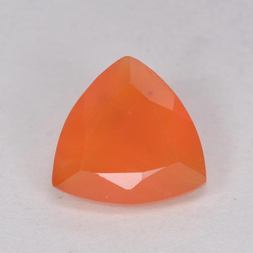 Cornaline Orange vif naturelle Trillion, 0.98 ct, Translucide