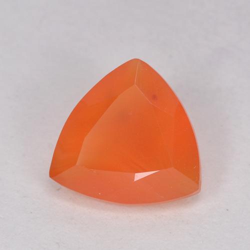 Cornaline Orange vif naturelle Trillion, 0.98 ct, Translucide