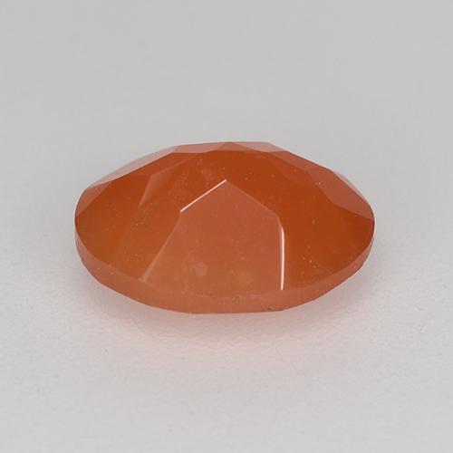 Cornaline rouge moyen naturelle coupe ovale, 1,26 ct, translucide