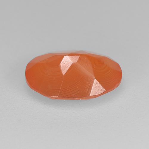 Cornaline Orange naturelle Coupe ovale, 1.14 ct, Translucide