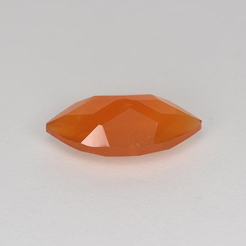 Cornaline Orange feu naturelle Marquise, 0.93 ct, Translucide