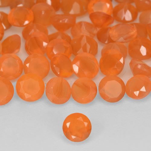 Achetez naturel 1.11ct Orange moyen Cornaline gems, Coupe roude, En provenance Inde chez GemSelect. En stock, livraison internationale!