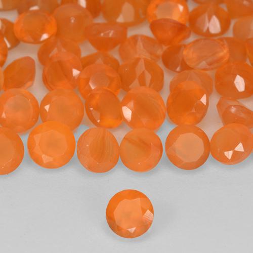Achetez naturel 1.11ct Orange moyen Cornaline gems, Coupe roude, En provenance Inde chez GemSelect. En stock, livraison internationale!