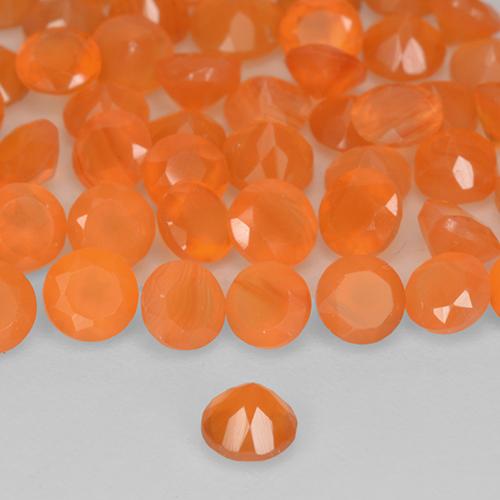 Achetez naturel 1.11ct Orange moyen Cornaline gems, Coupe roude, En provenance Inde chez GemSelect. En stock, livraison internationale!