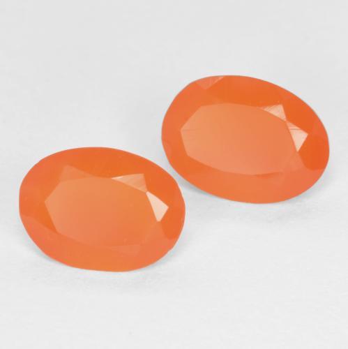 Achetez naturel 1,12ct orange abricot chaud cornaline gems, coupe ovale, en provenance brésil chez gemselect. en stock, livraison internationale!