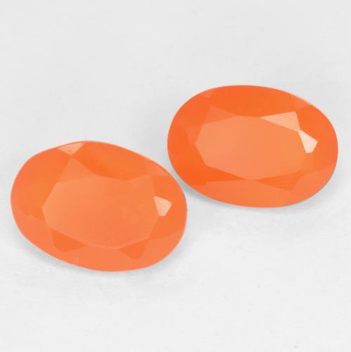 Achetez naturel 1.36ct Orange intense Cornaline gems, Coupe ovale, En provenance Brésil chez GemSelect. En stock, livraison internationale!