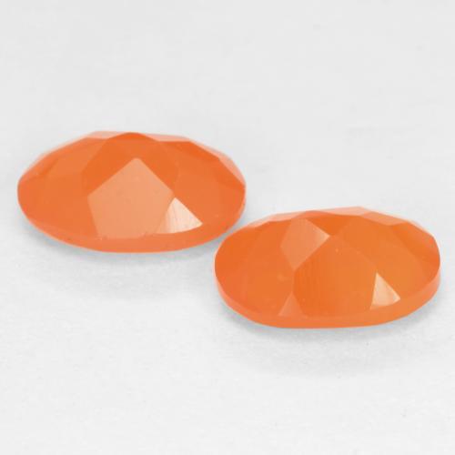 Achetez naturel 1.36ct Orange intense Cornaline gems, Coupe ovale, En provenance Brésil chez GemSelect. En stock, livraison internationale!