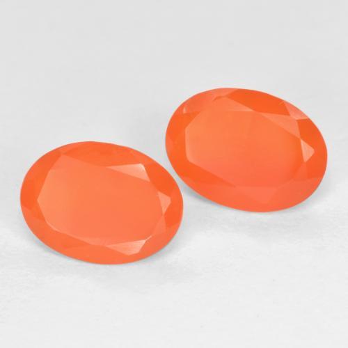 Achetez naturel 1.39ct Orange feu Cornaline gems, Coupe ovale, En provenance Brésil chez GemSelect. En stock, livraison internationale!