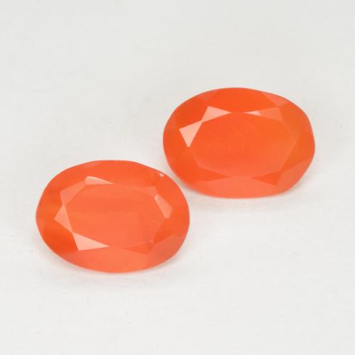 Achetez naturel 1.08ct Orange vif Cornaline gems, Coupe ovale, En provenance Brésil chez GemSelect. En stock, livraison internationale!