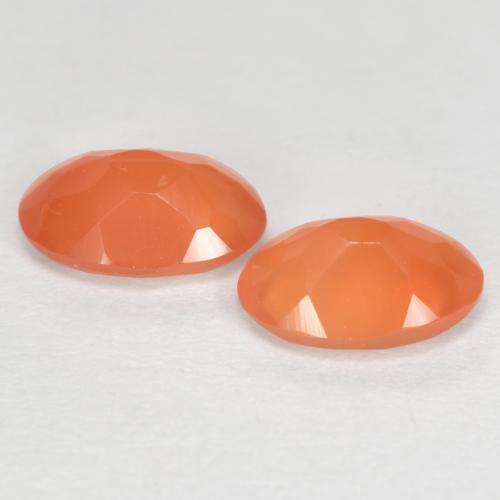 Achetez naturel 1.27ct Orange abricot chaud Cornaline gems, Coupe ovale, En provenance Brésil chez GemSelect. En stock, livraison internationale!