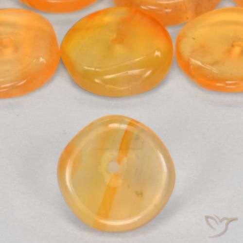 Shop natural 3.36ct Crème orange doré Cornaline gems, Tour, from Inde at GemSelect. In stock, global shipping!