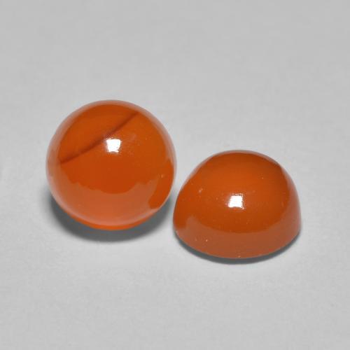 Achetez naturel 1,89ct orange moyen cornaline gems, coupe roude, en provenance inde chez gemselect. en stock, livraison internationale!