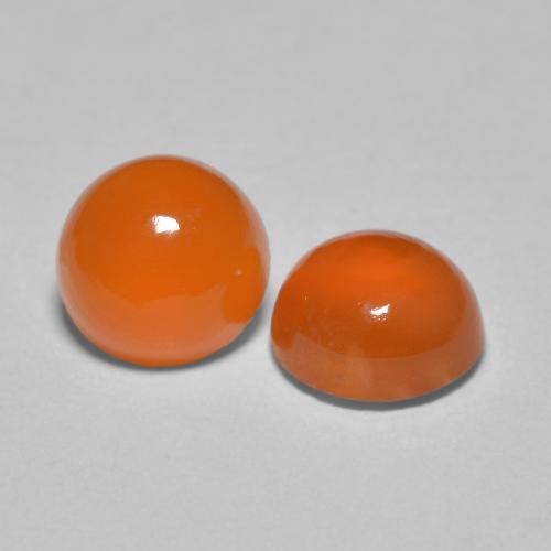 Achetez naturel 1,79ct orange vif cornaline gems, coupe roude, en provenance inde chez gemselect. en stock, livraison internationale!