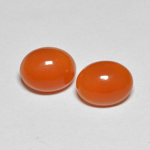Achetez naturel 3.68ct Orange rougeâtre Cornaline gems, Coupe ovale, En provenance Inde chez GemSelect. En stock, livraison internationale!