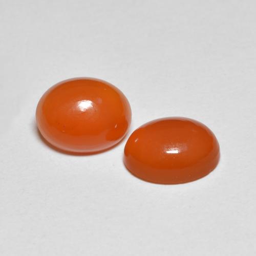 Achetez naturel 3.68ct Orange rougeâtre Cornaline gems, Coupe ovale, En provenance Inde chez GemSelect. En stock, livraison internationale!