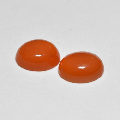 Achetez naturel 3.68ct Orange rougeâtre Cornaline gems, Coupe ovale, En provenance Inde chez GemSelect. En stock, livraison internationale!