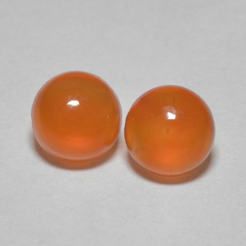 Achetez naturel 0.95ct Orange moyen Cornaline gems, Coupe roude, En provenance Inde chez GemSelect. En stock, livraison internationale!