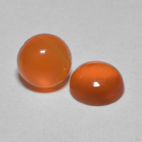 Achetez naturel 0.95ct Orange moyen Cornaline gems, Coupe roude, En provenance Inde chez GemSelect. En stock, livraison internationale!