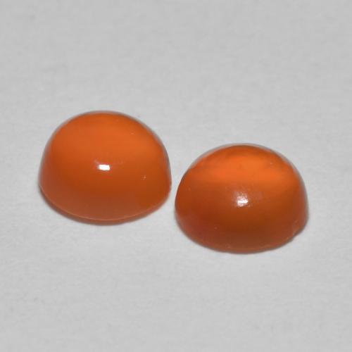 Achetez naturel 0.95ct Orange moyen Cornaline gems, Coupe roude, En provenance Inde chez GemSelect. En stock, livraison internationale!